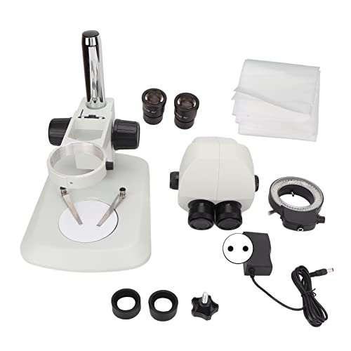 YWBL-WH Microscopio Binocular, Microscopio EST¨¦REO Binocular con Luz 2 Oculares 10X22 para Suministros de Educaci¨®n Cient¨ªfica, Microscopios Monoculares Compuestos (Enchufe Europeo de
